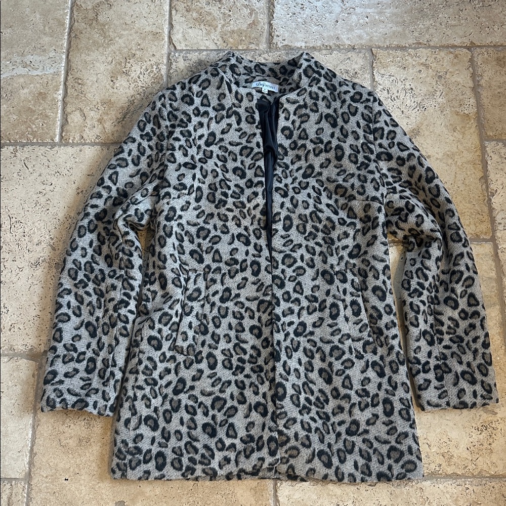 Lily Star Leopard Print Teddy Jacket